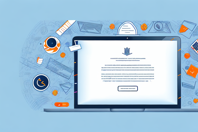A laptop with a document open on the screen